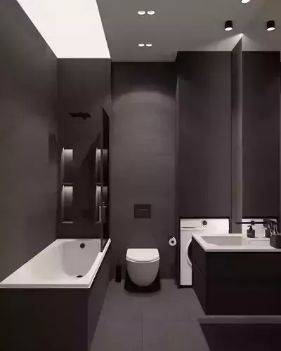 Bathroom Low-poly 3D model
