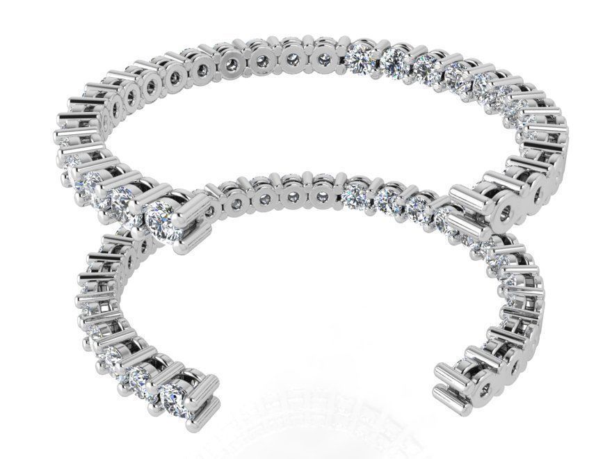 Magnificent diamond earrings 3698 3D print model 3D print model_3