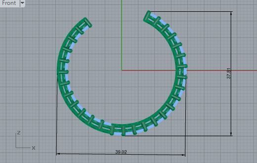 Magnificent diamond earrings 3698 3D print model 3D print model_5