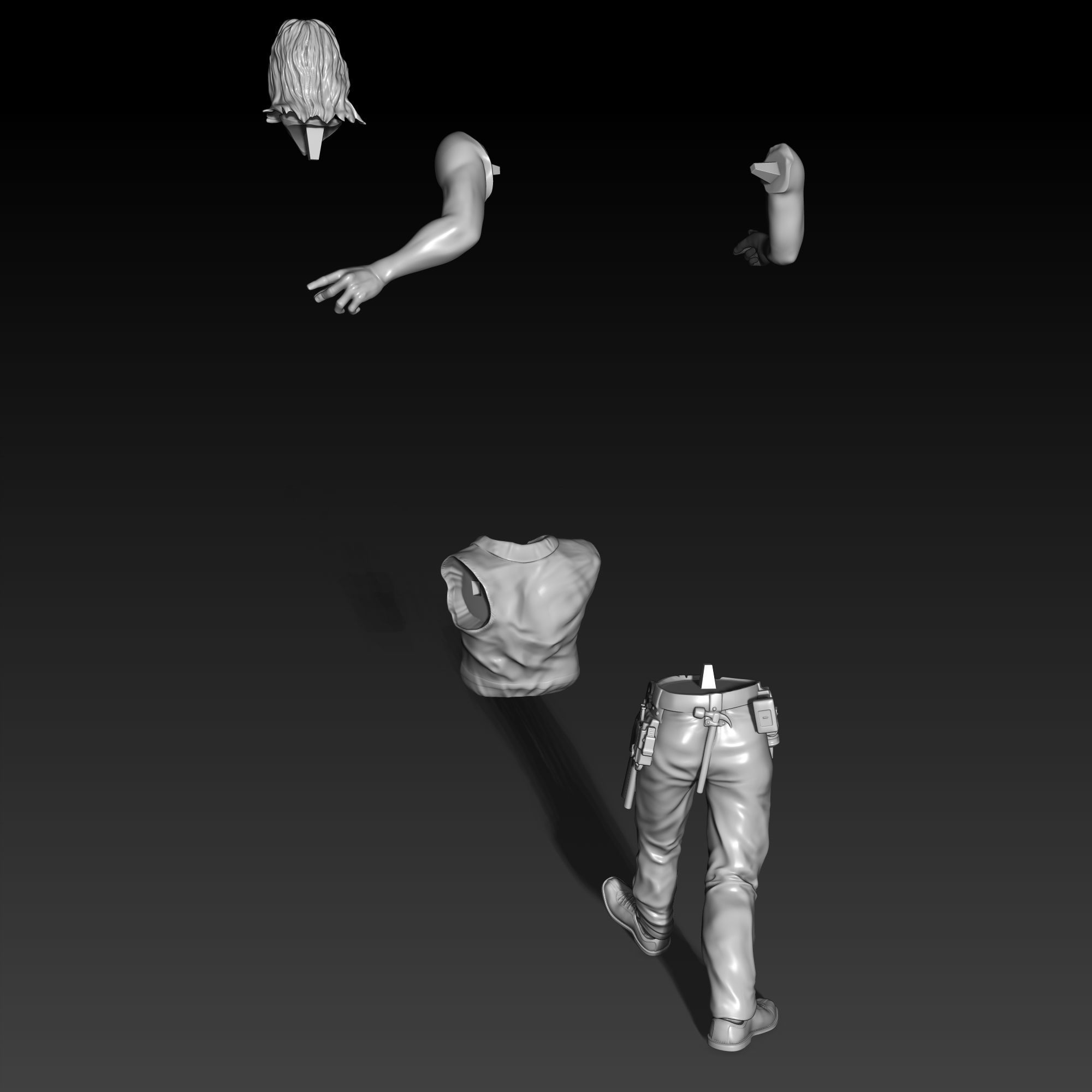 Dude Big Lebowski Cabel Guy figurine for 3D printing  3D print model_6