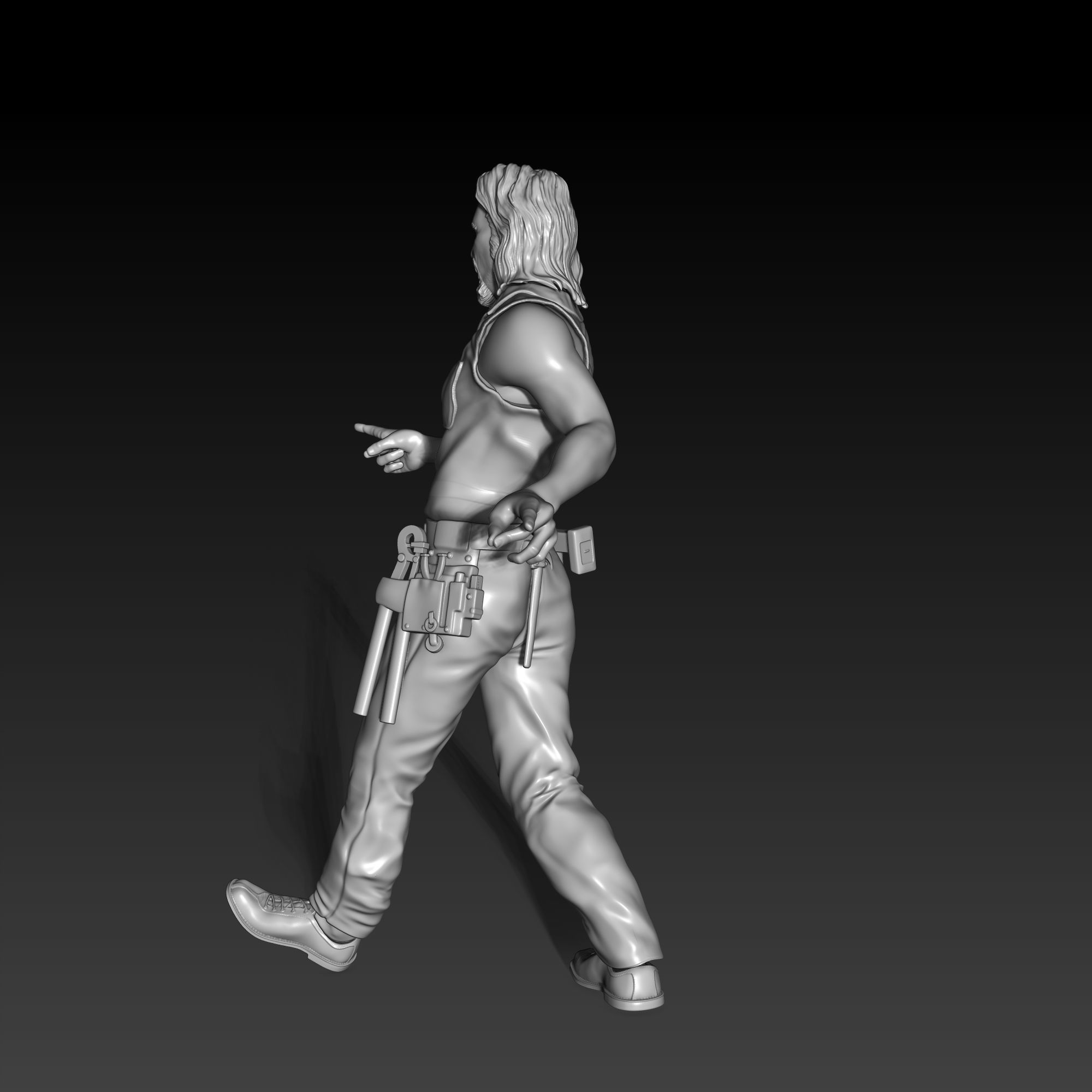 Dude Big Lebowski Cabel Guy figurine for 3D printing  3D print model_9