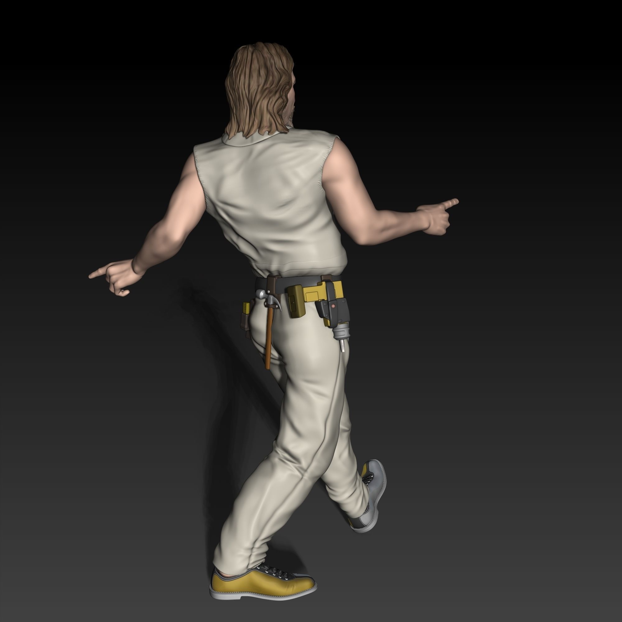 Dude Big Lebowski Cabel Guy figurine for 3D printing  3D print model_2