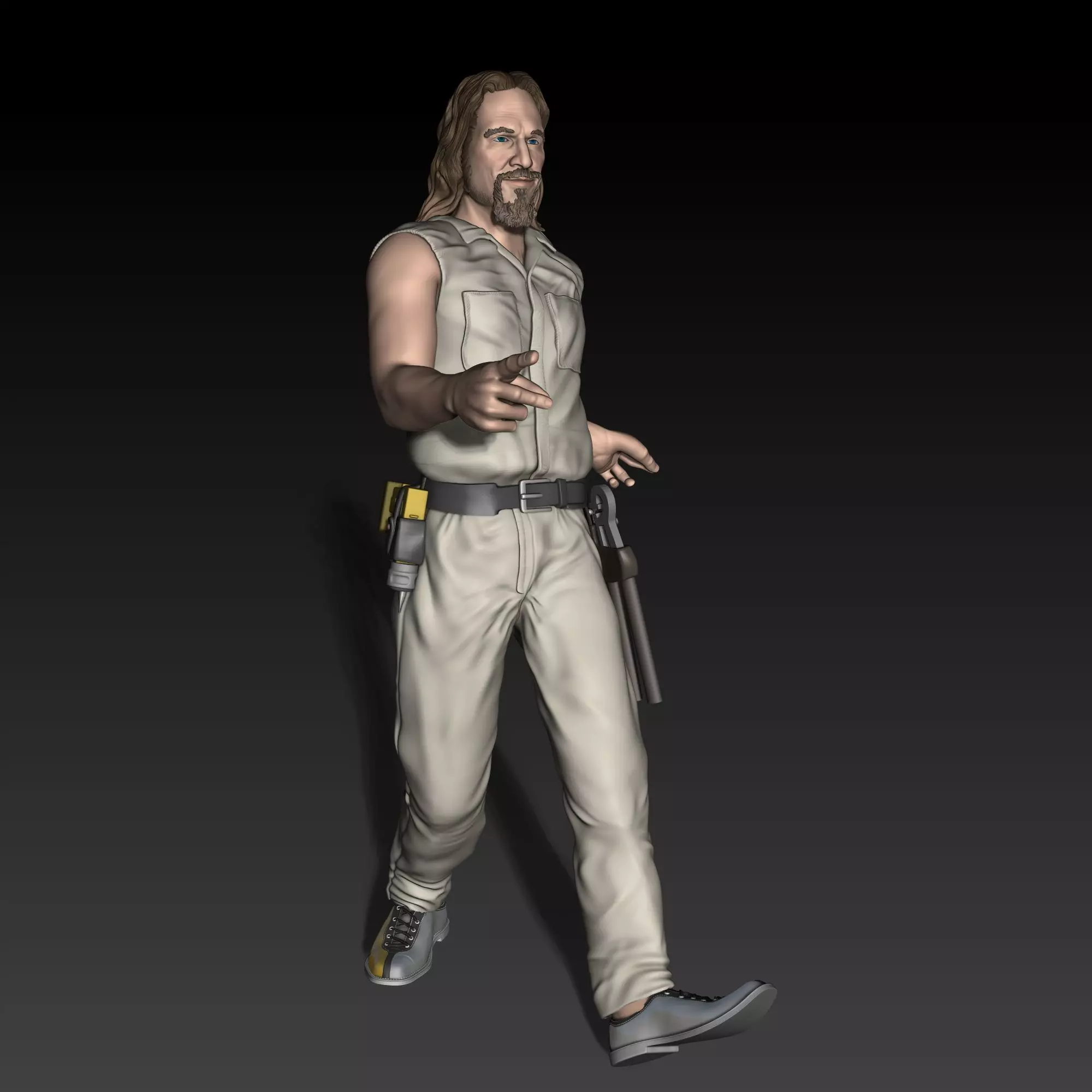 Dude Big Lebowski Cabel Guy figurine for 3D printing  3D print model_0