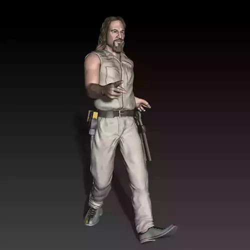 Dude Big Lebowski Cabel Guy figurine for 3D printing  3D print model