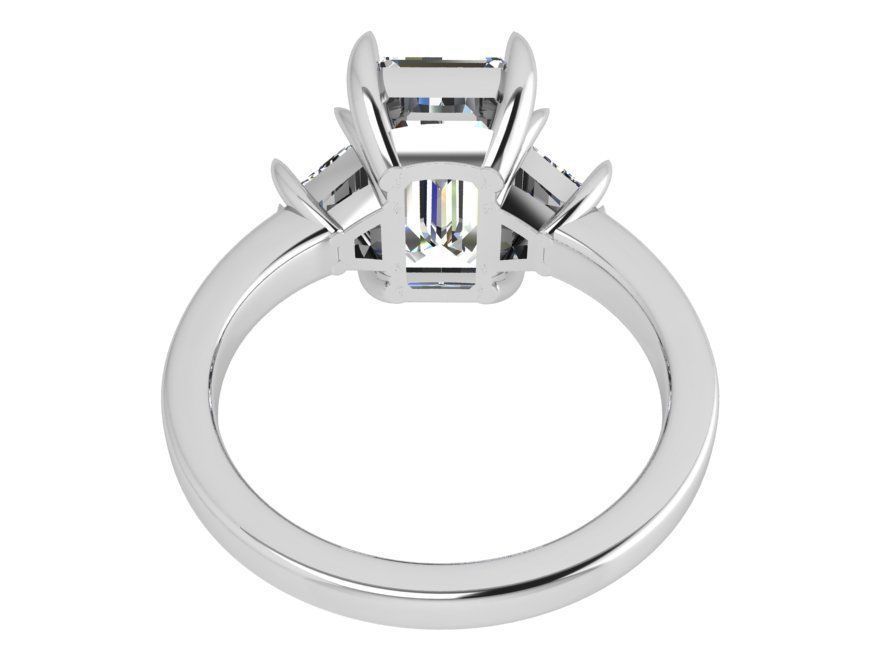 Chain style diamond ring 3700 3D print model 3D print model_3