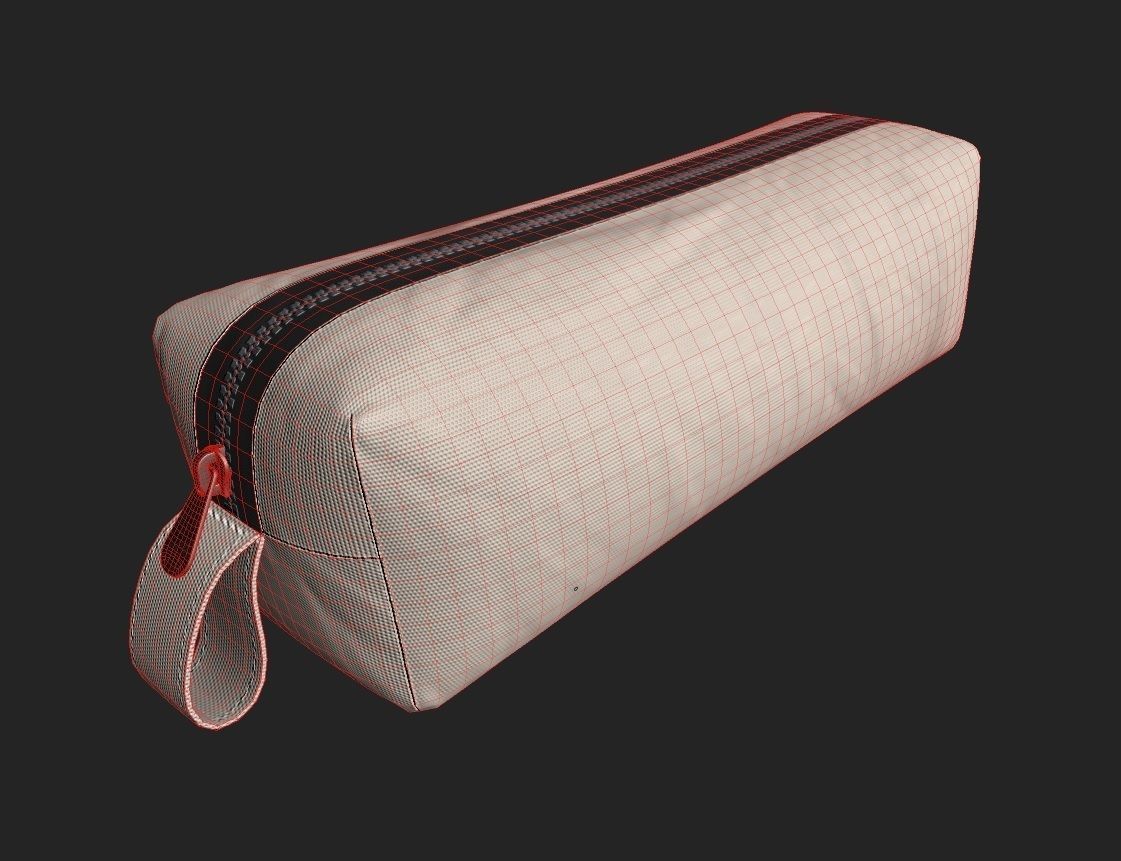 Pencil Case M06 Low-poly 3D model_1