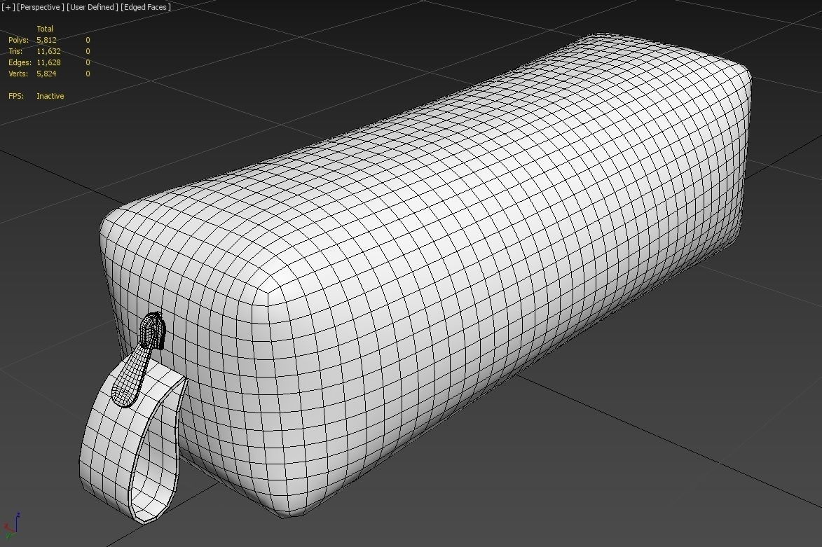 Pencil Case M06 Low-poly 3D model_7