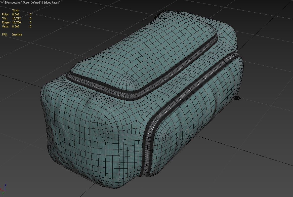 Pencil Case M07 Low-poly 3D model_9