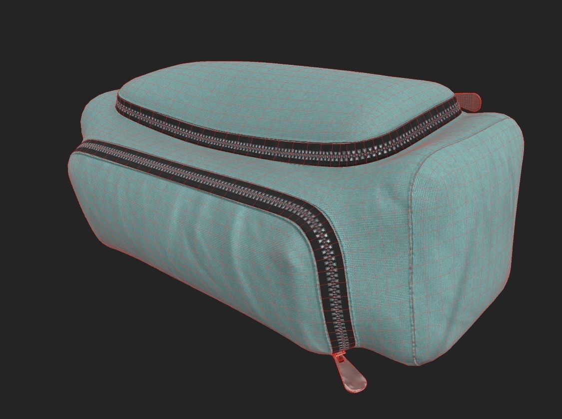 Pencil Case M07 Low-poly 3D model_1