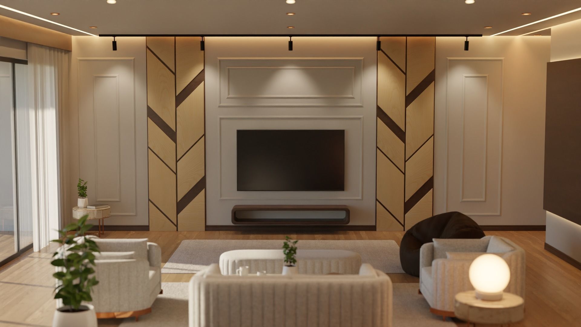 Living Room - 02 Low-poly 3D model_32