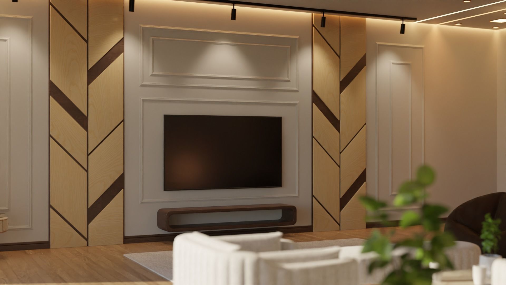 Living Room - 02 Low-poly 3D model_34