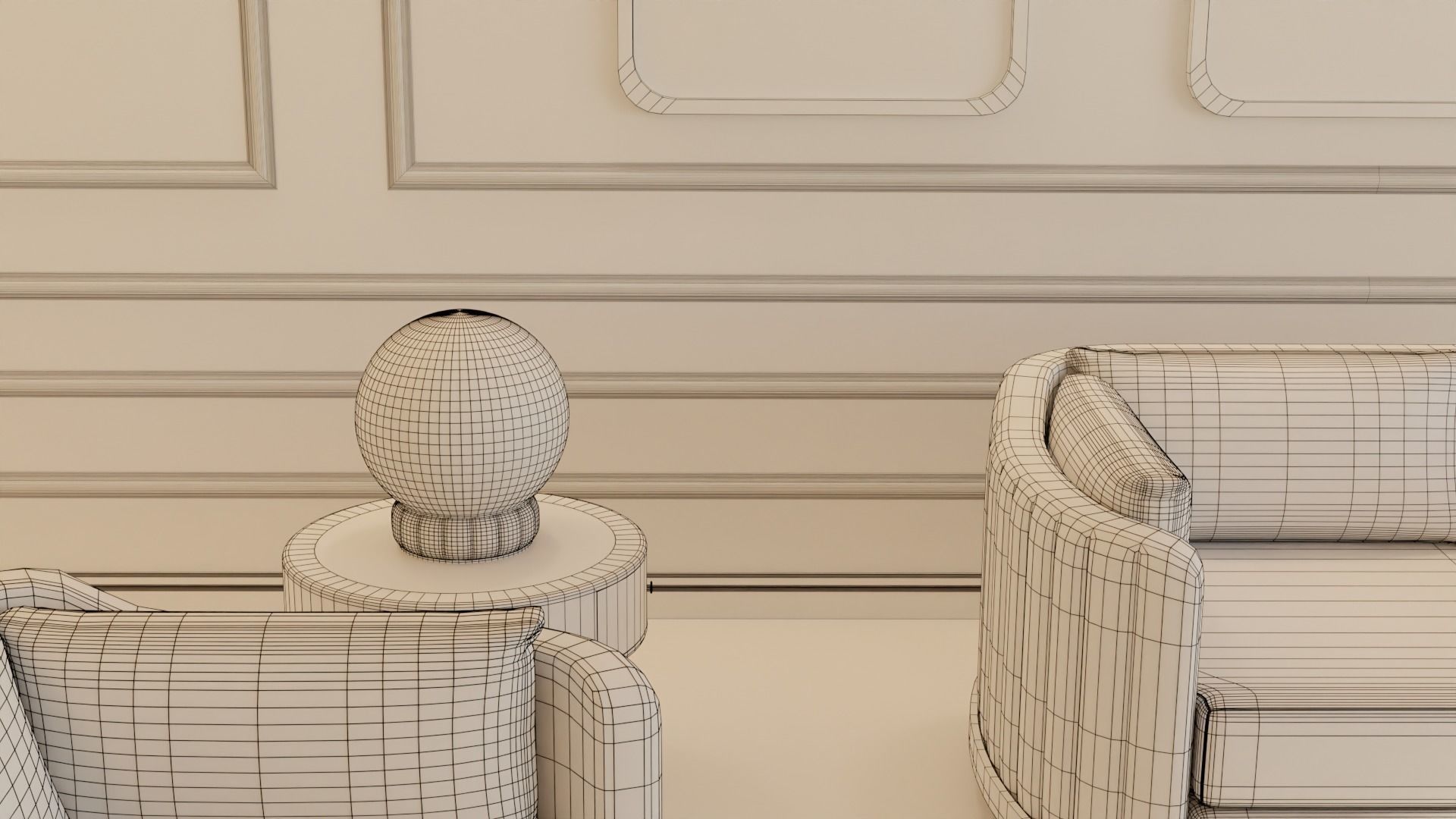 Living Room - 02 Low-poly 3D model_17