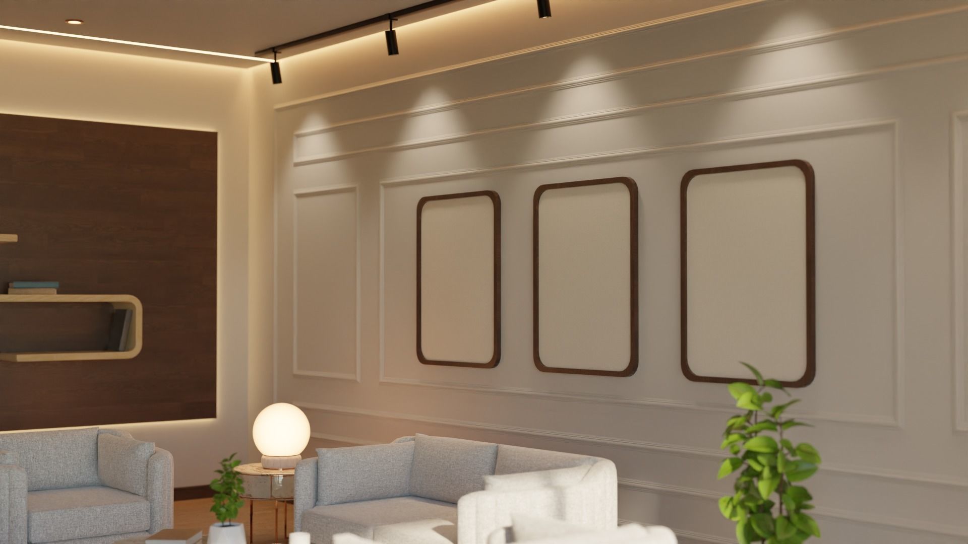 Living Room - 02 Low-poly 3D model_12