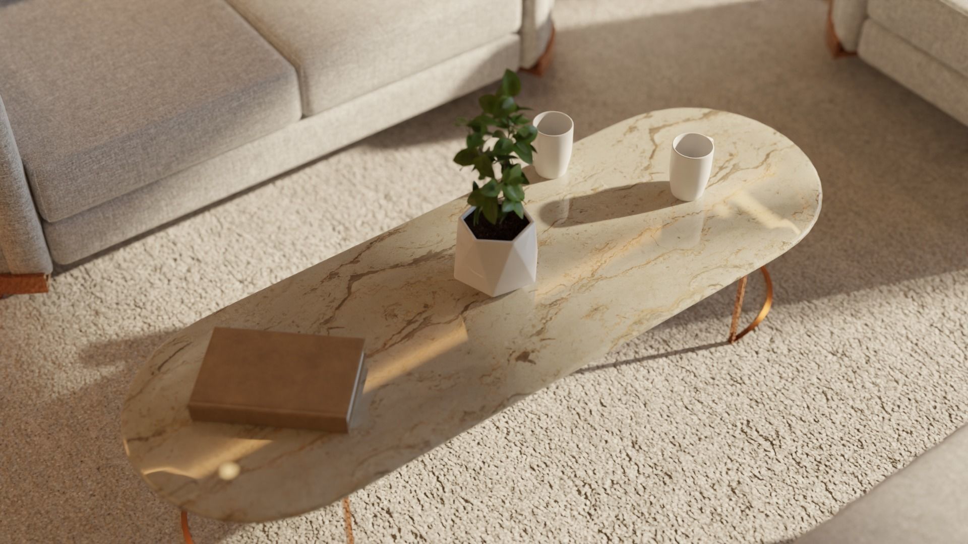 Living Room - 02 Low-poly 3D model_22