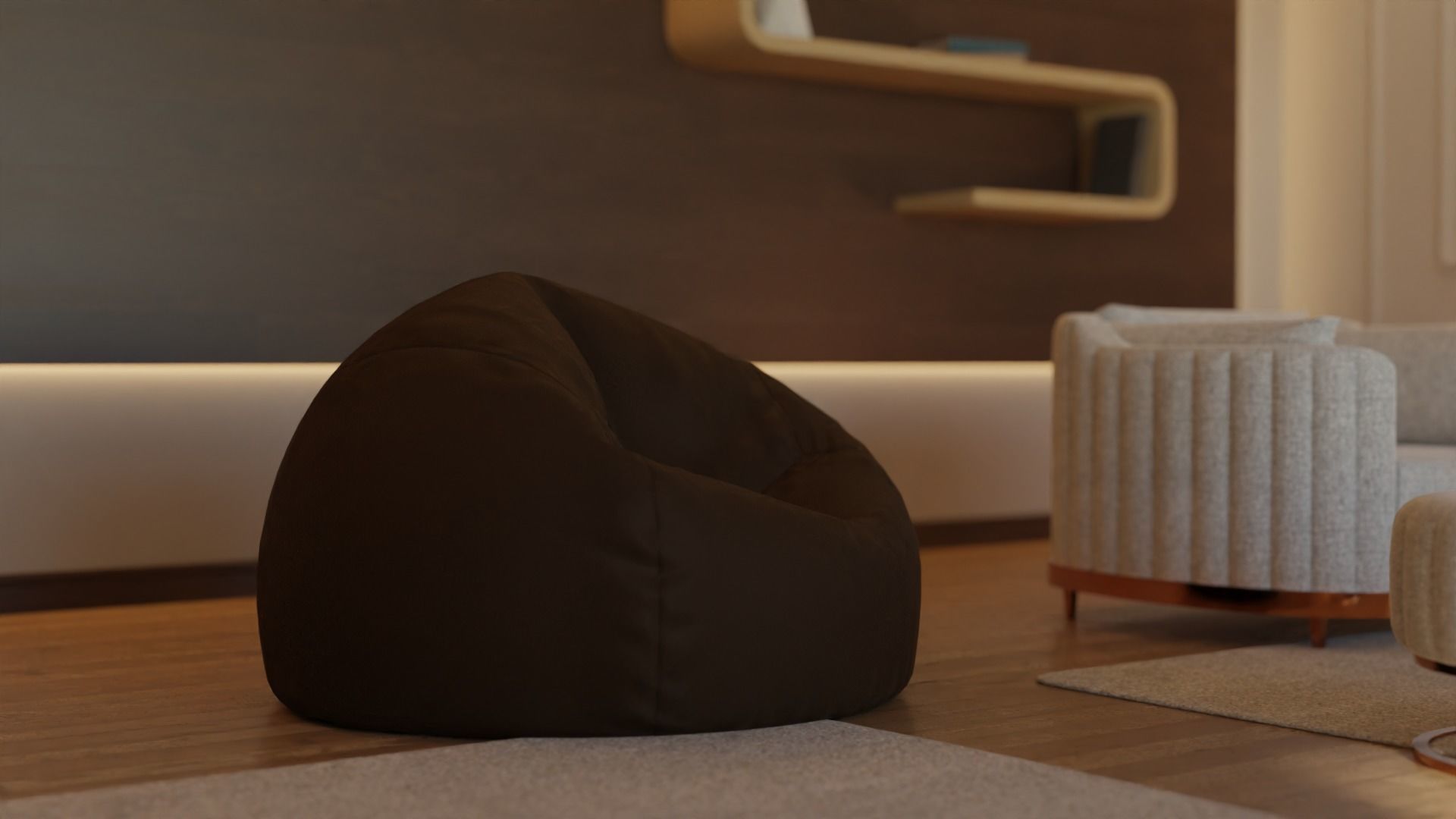 Living Room - 02 Low-poly 3D model_42