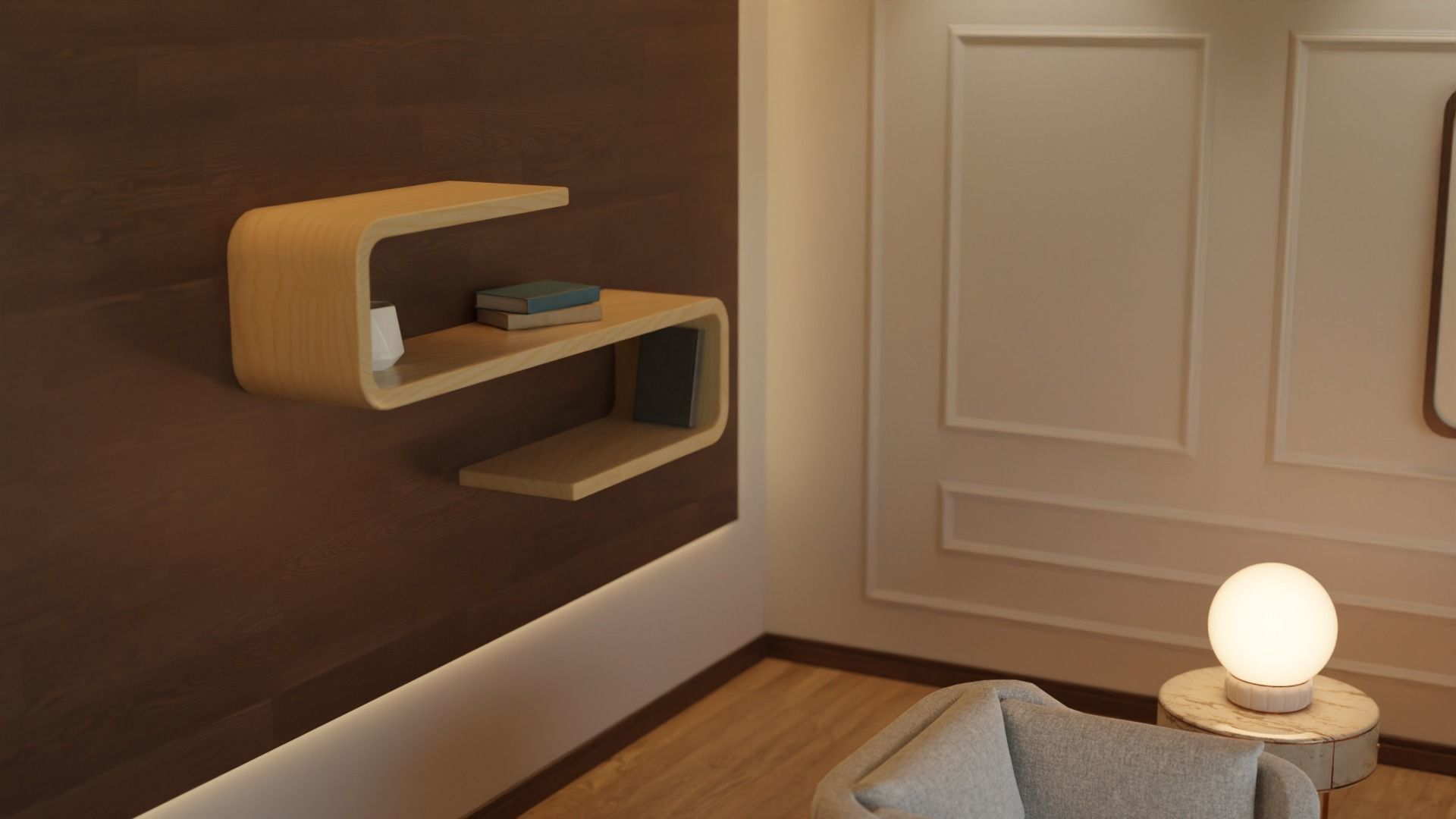 Living Room - 02 Low-poly 3D model_40