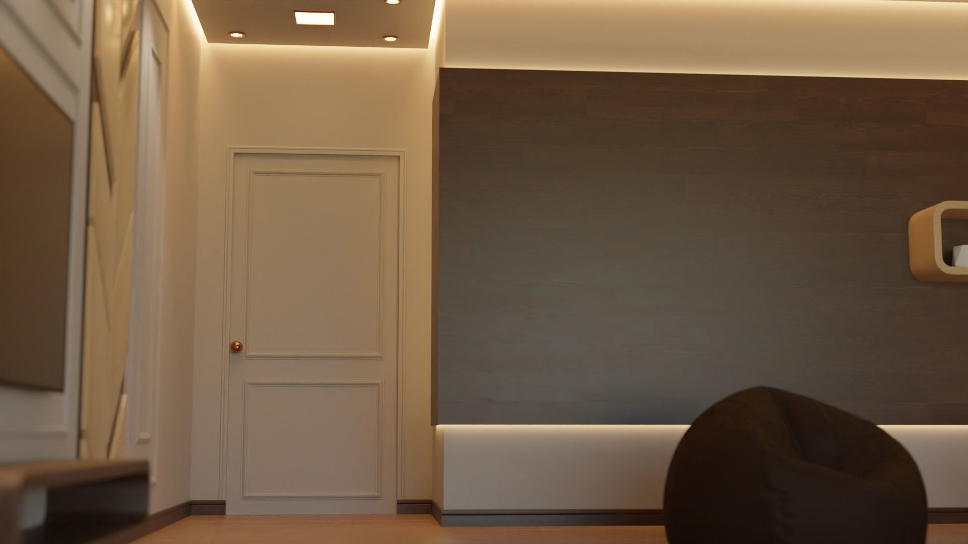 Living Room - 02 Low-poly 3D model_38