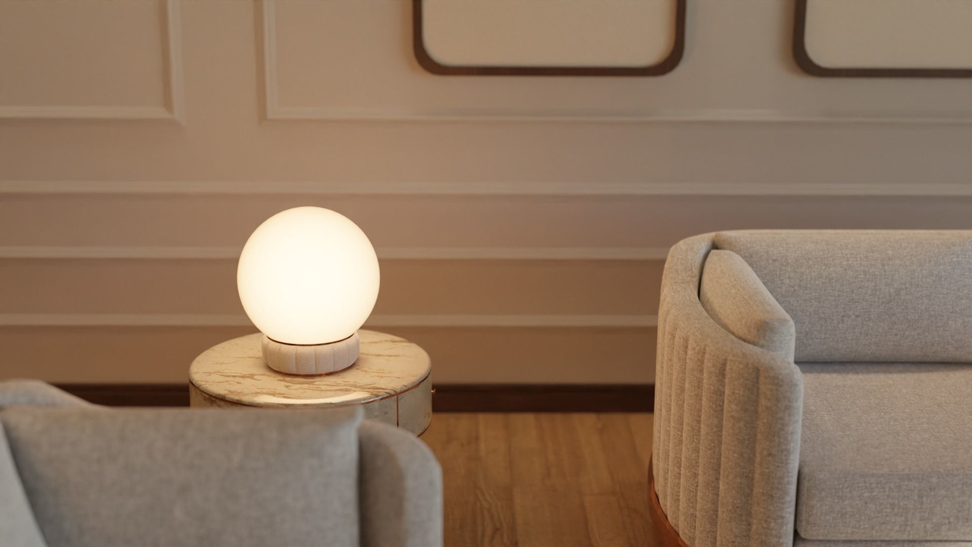 Living Room - 02 Low-poly 3D model_16