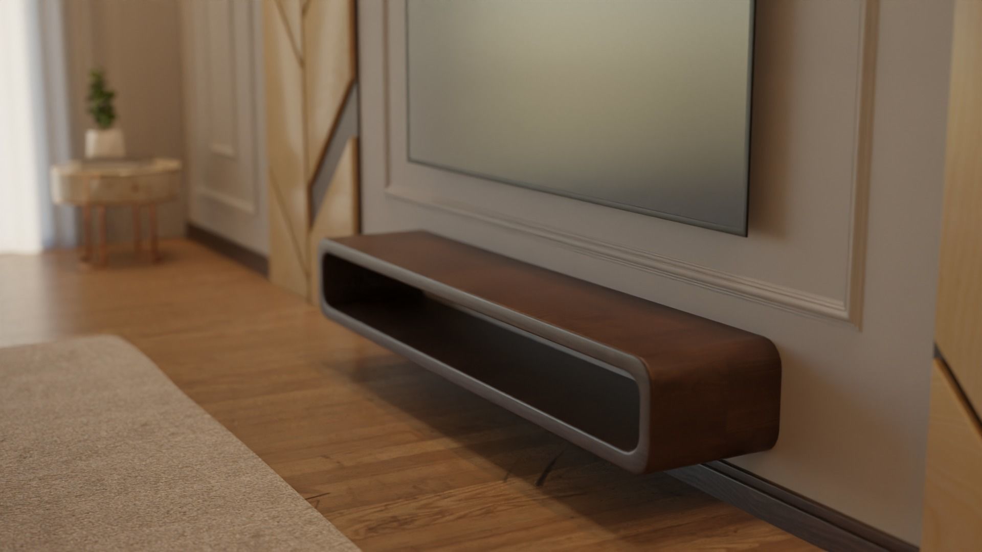 Living Room - 02 Low-poly 3D model_28