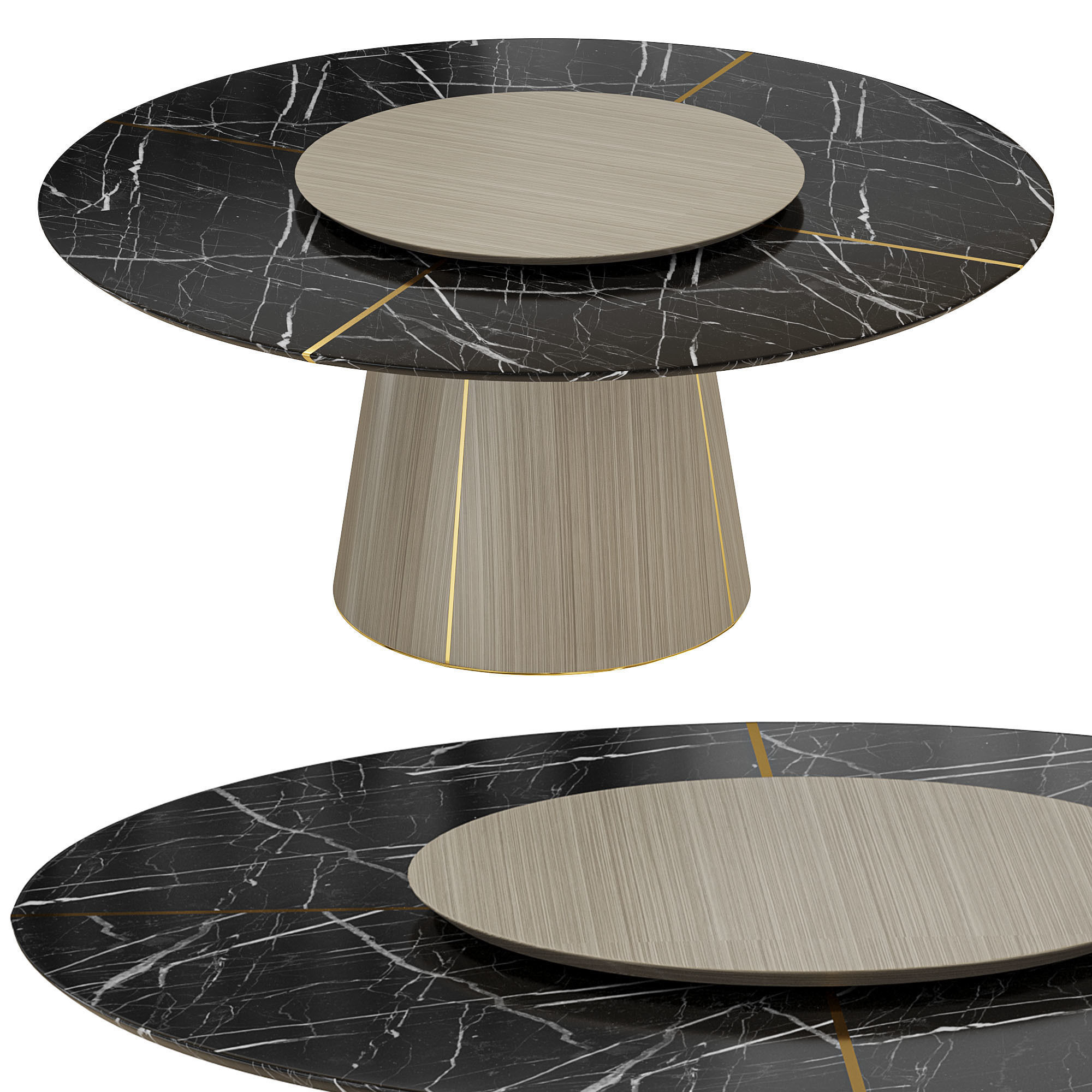 Marilyn dining table by laskasas 3D model_2