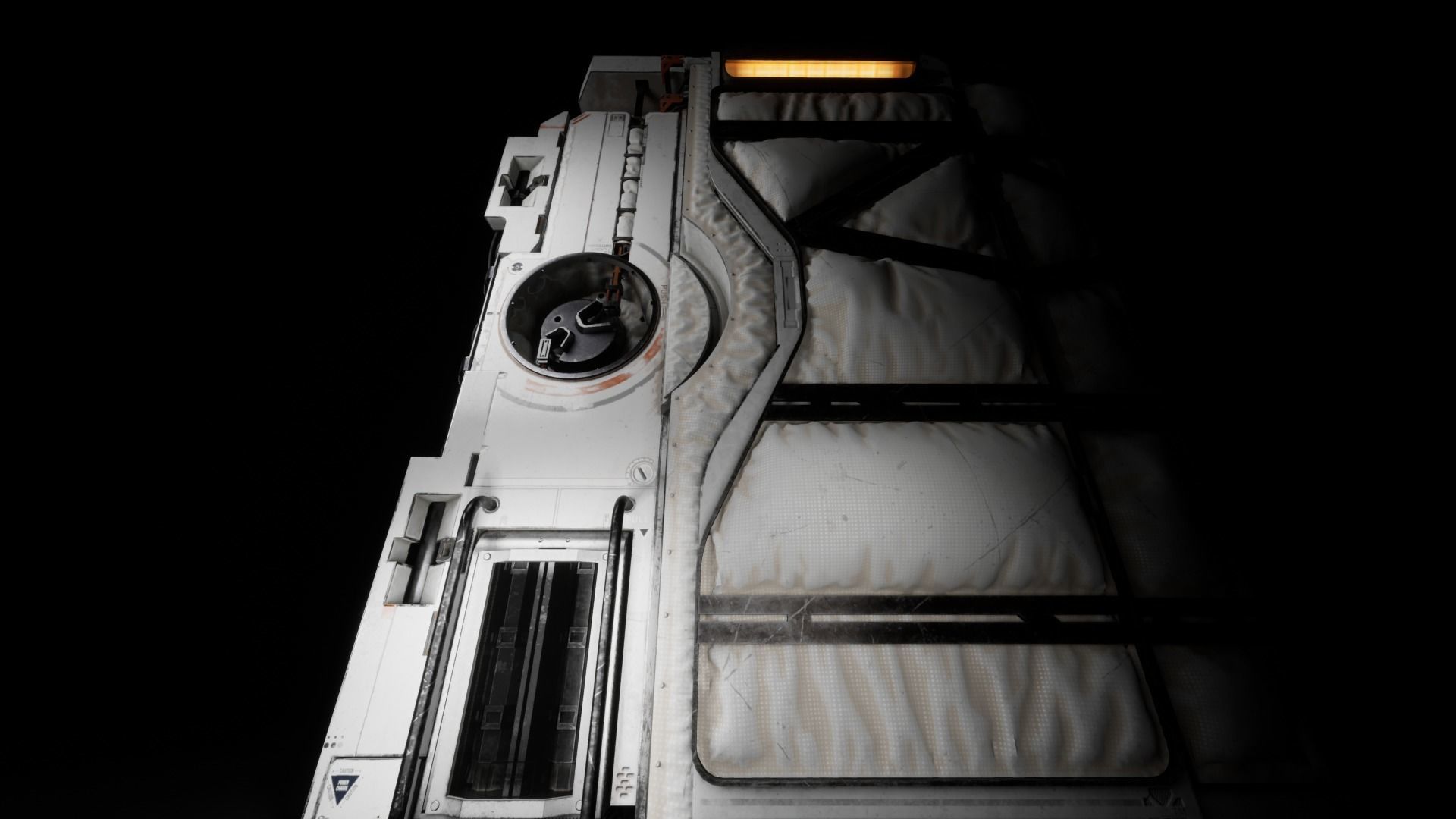 Scifi Door Animated 3D model_12