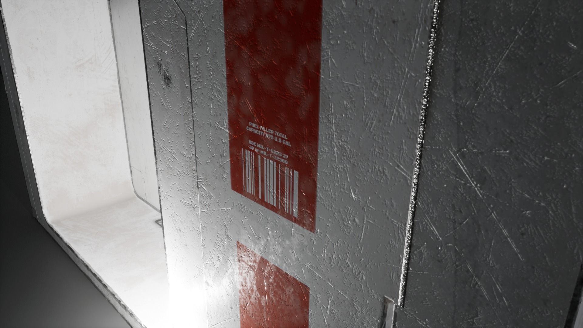 Scifi Door Animated 3D model_13