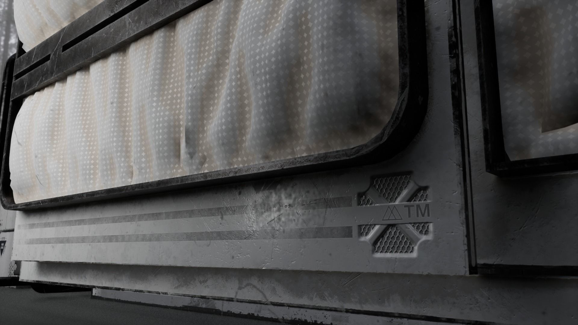 Scifi Door Animated 3D model_15