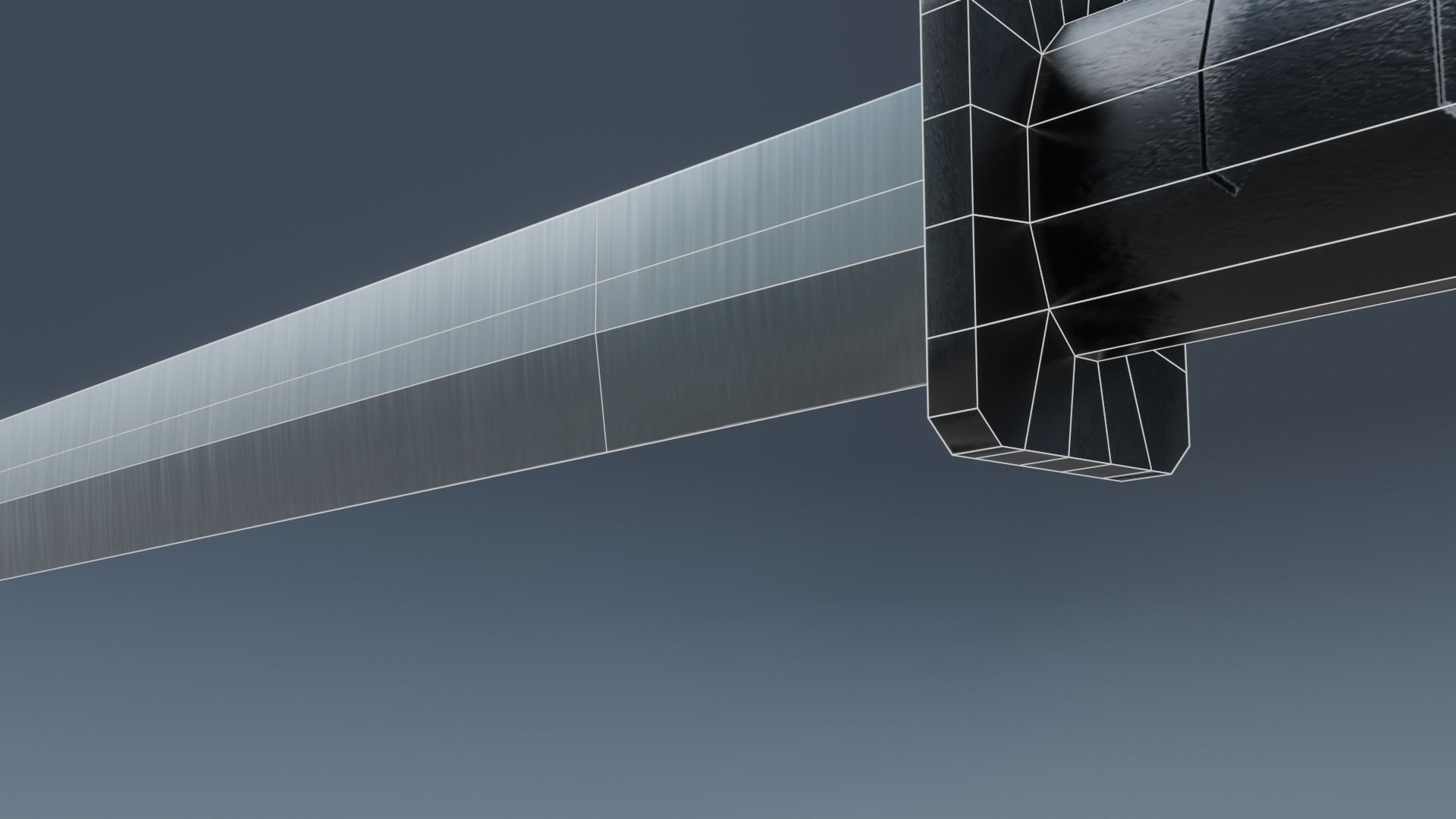 Deadpool katana Low-poly 3D model_10