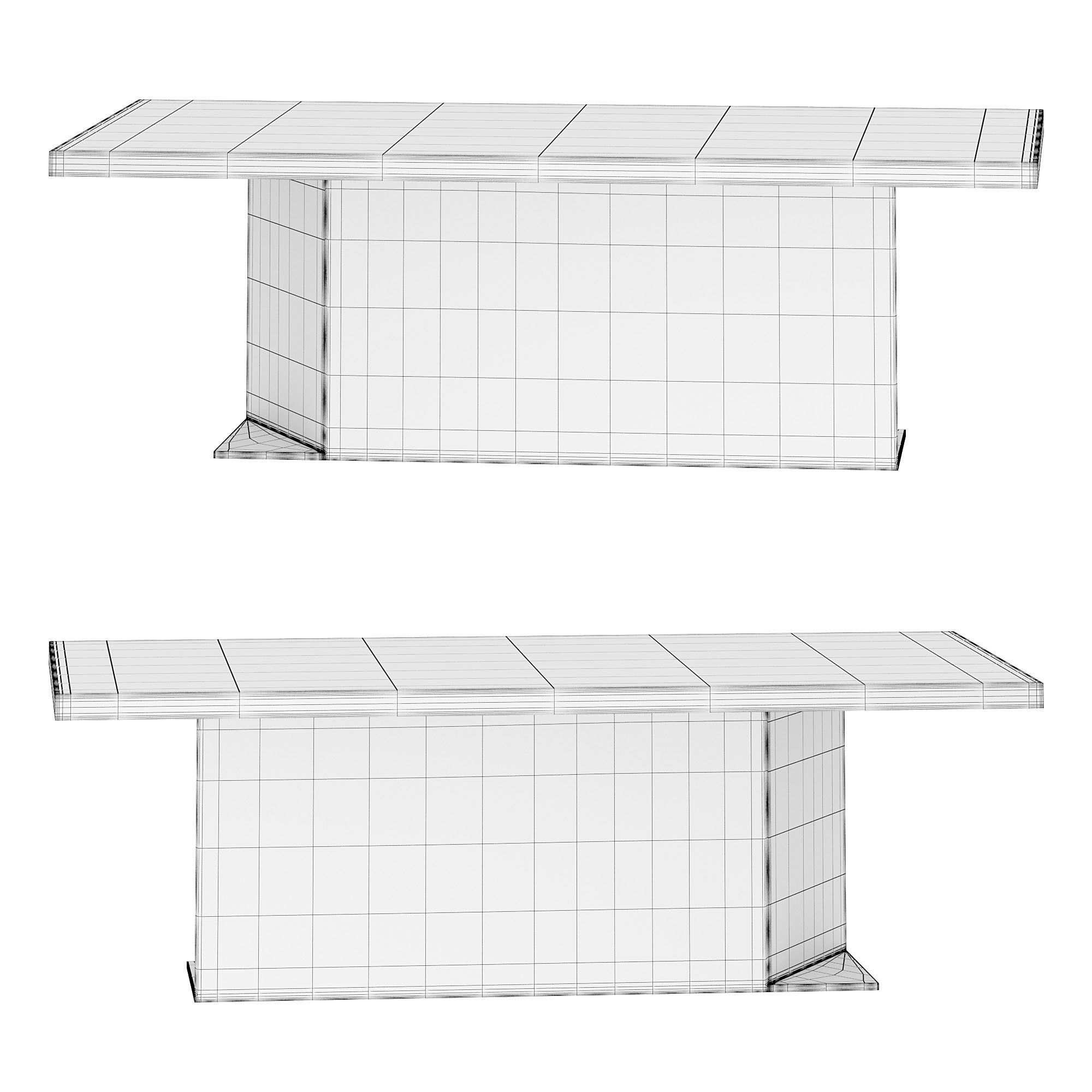 Quioto dining table by laskasas  3D model_3