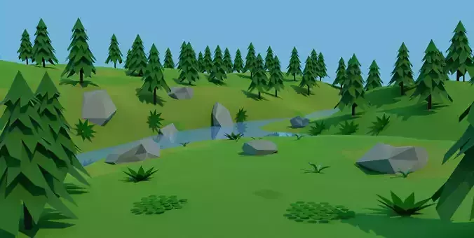 Forest 3D model