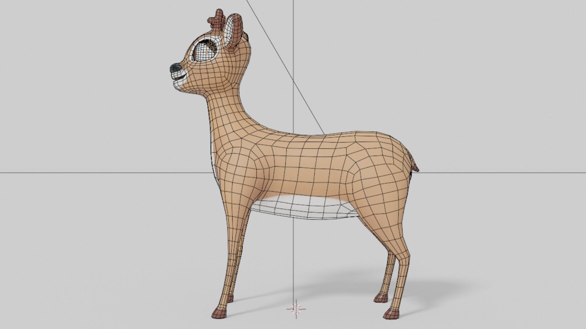 3D Deer Cartoon Character 3D model_12