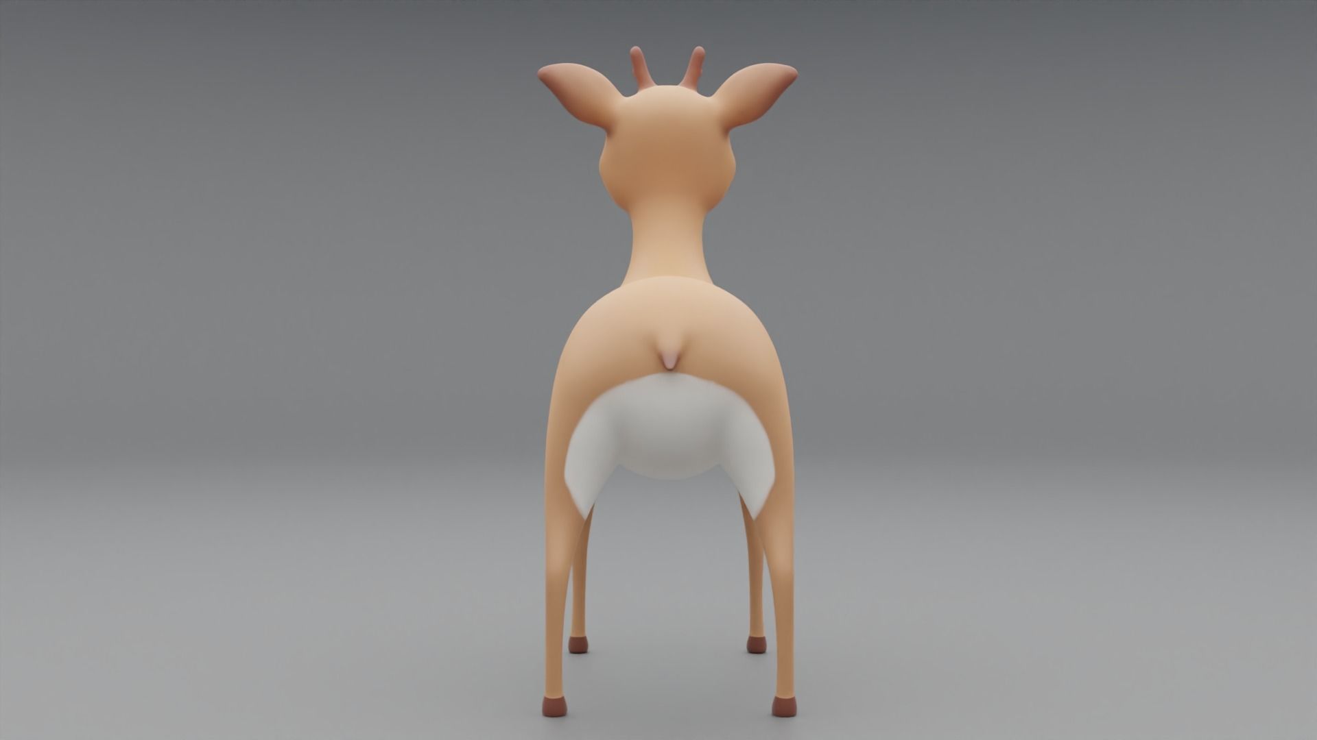 3D Deer Cartoon Character 3D model_6