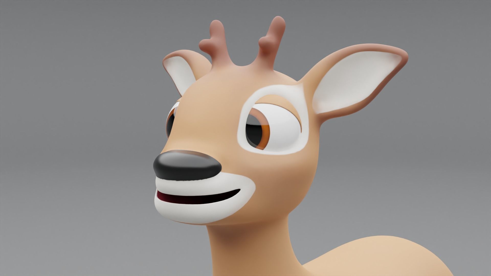 3D Deer Cartoon Character 3D model_11