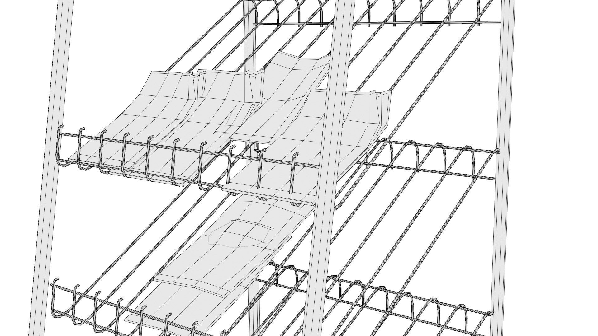 Magazine Display Rack with 4k pbr textures Low-poly 3D model_16
