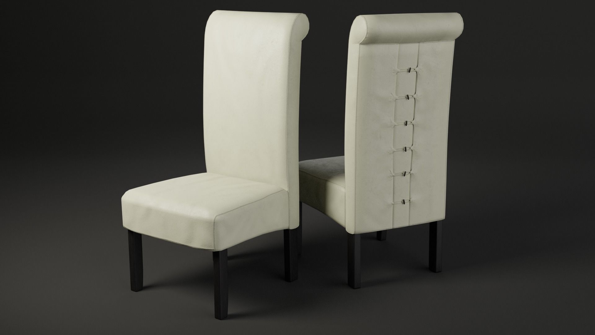 Dining Table Set 3D model_9