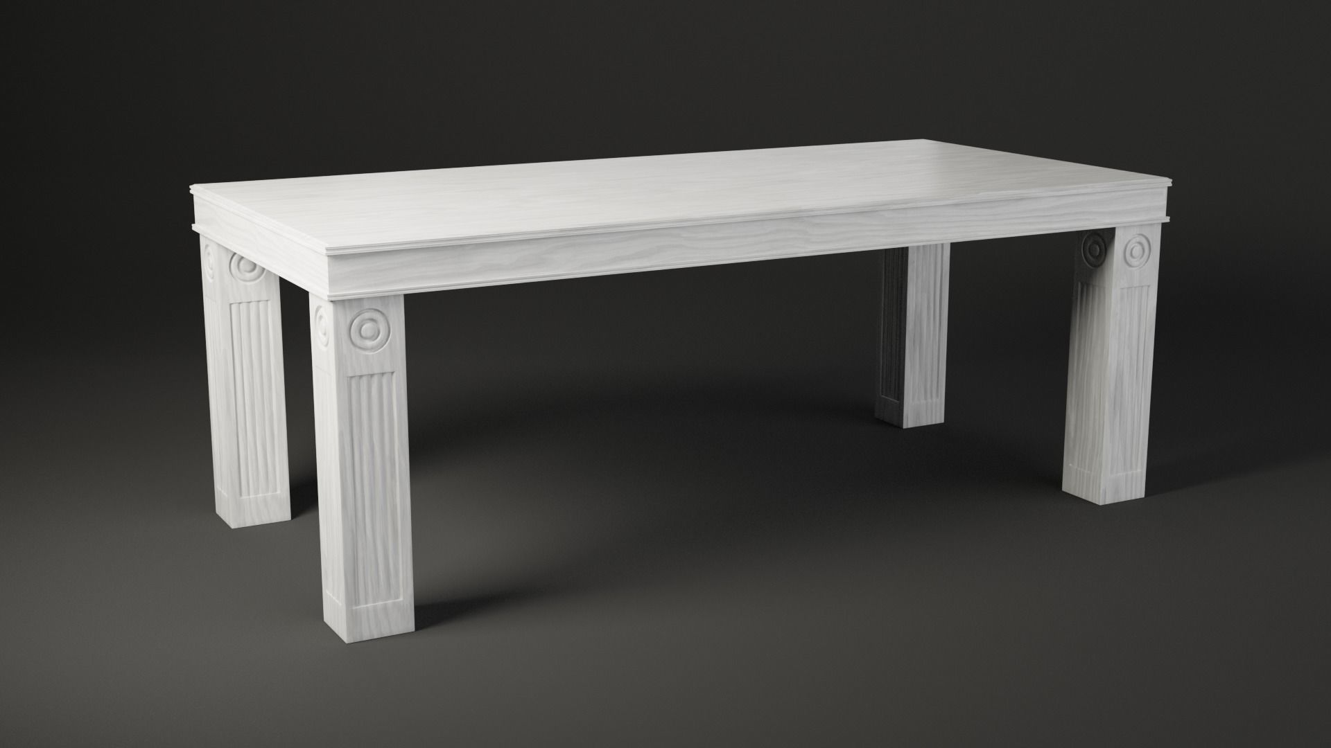 Dining Table Set 3D model_6
