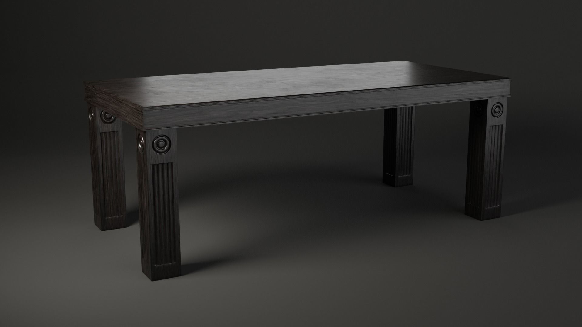 Dining Table Set 3D model_4