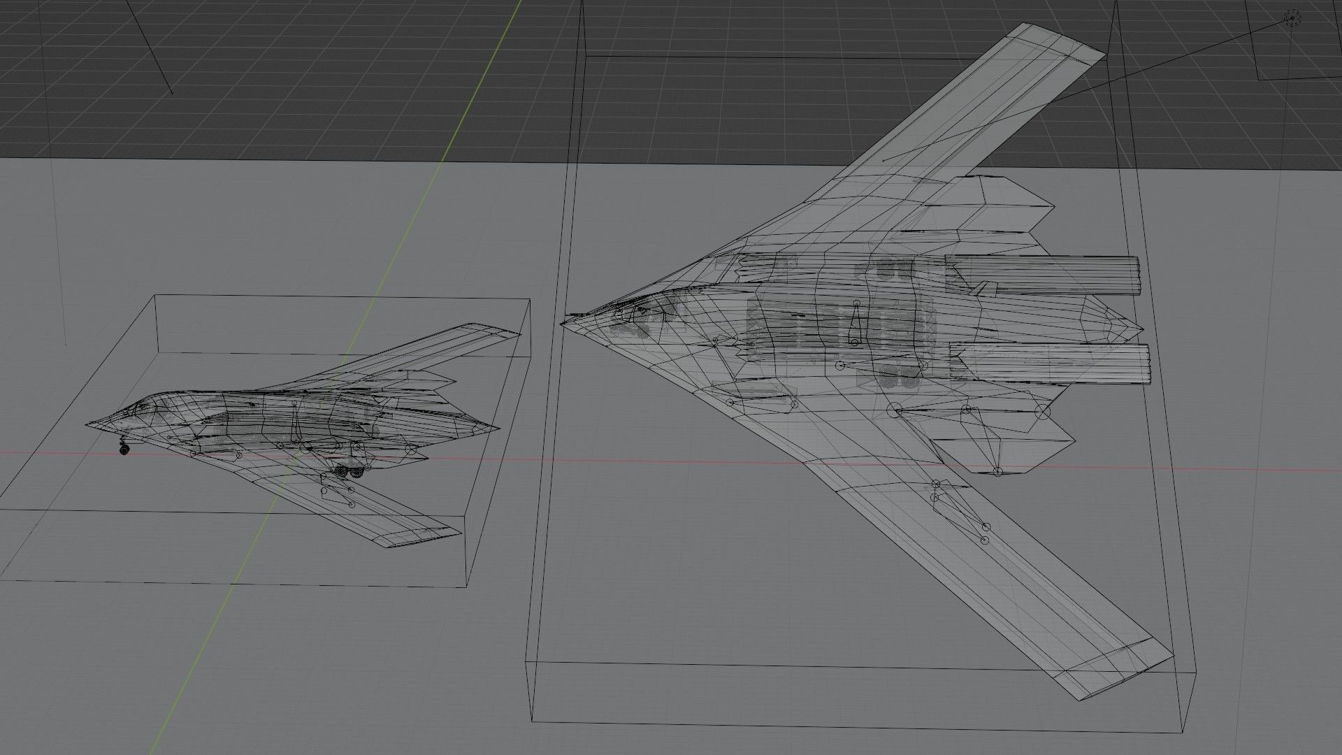 Xian H-20 stealth bomber Low-poly 3D model_18