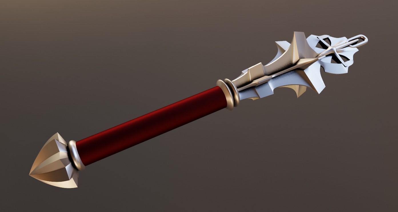 Netflix Castlevania Trevor Belmont Morning Star Whip 3D print model_2