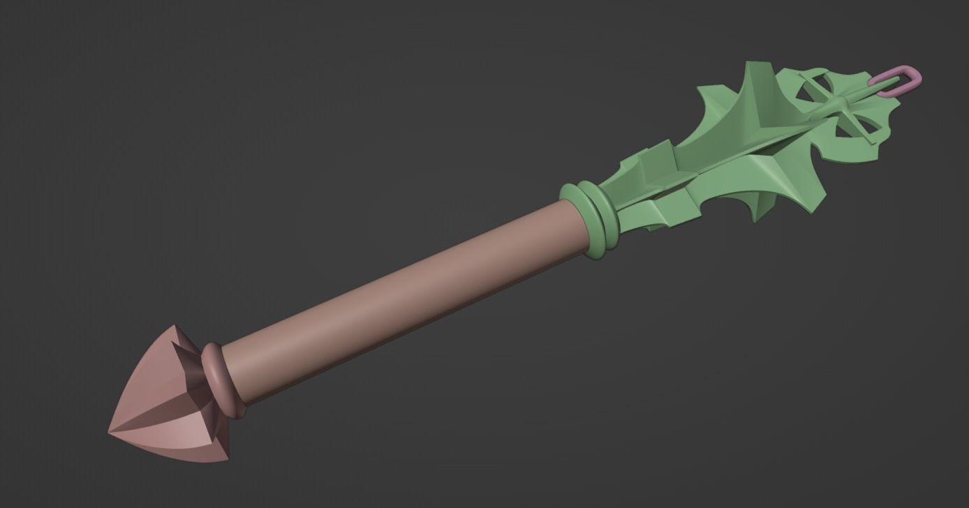 Netflix Castlevania Trevor Belmont Morning Star Whip 3D print model_9