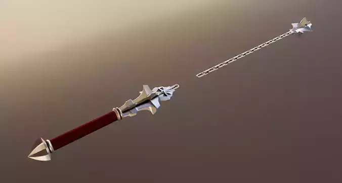 Netflix Castlevania Trevor Belmont Morning Star Whip 3D print model