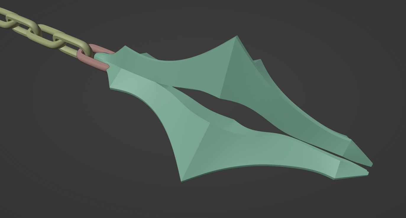 Netflix Castlevania Trevor Belmont Morning Star Whip 3D print model_8