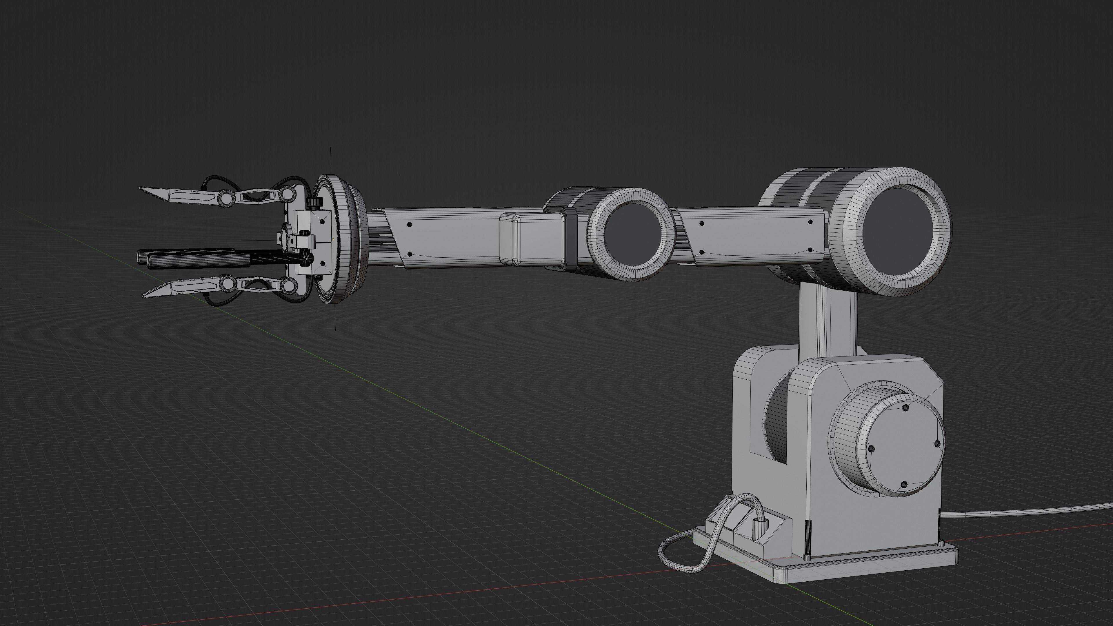 Robot hand 3D model_7