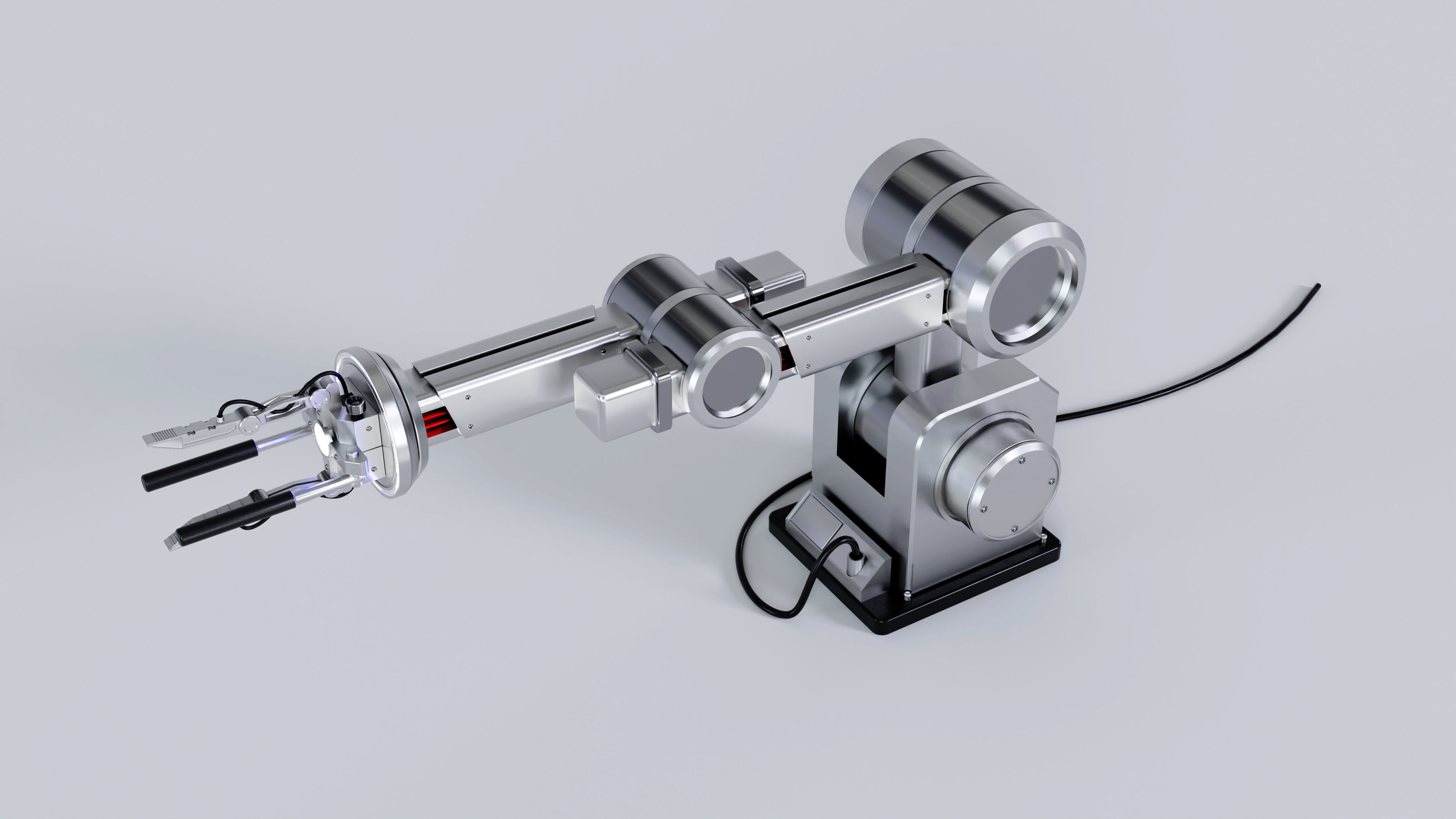 Robot hand 3D model_4