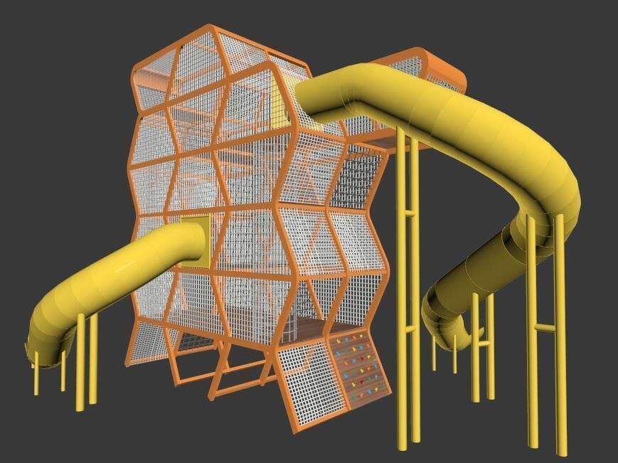 Beehive maze playground 3D model_6