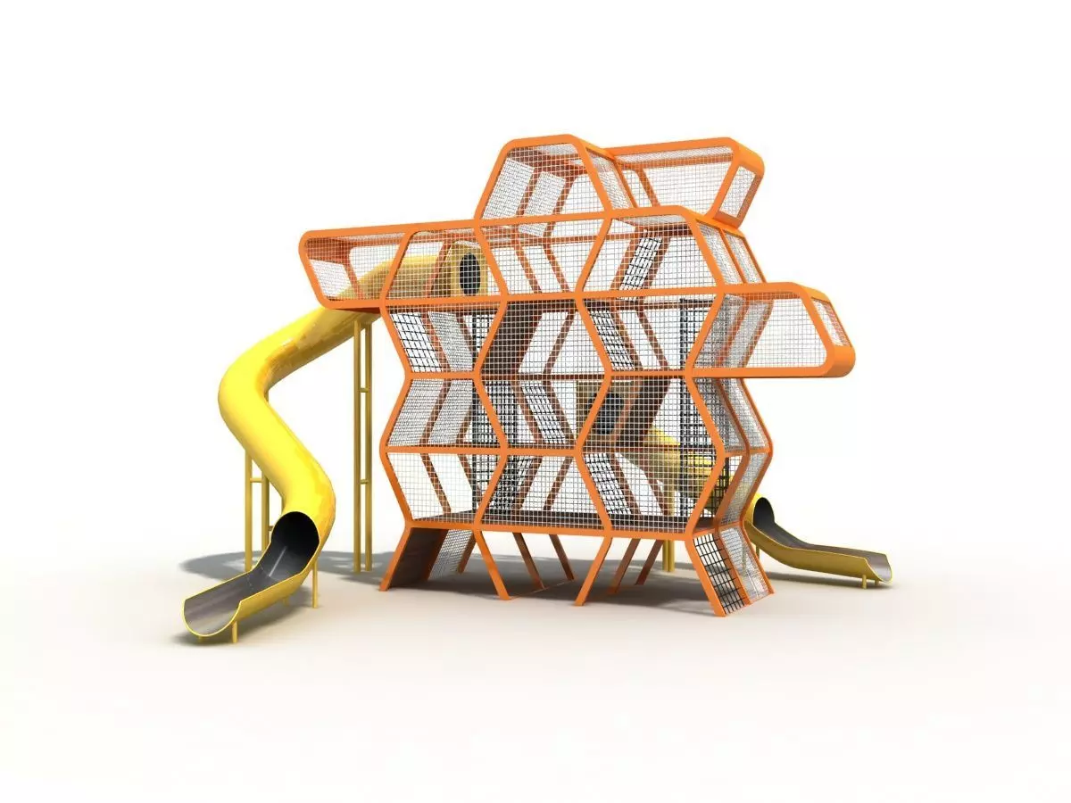 Beehive maze playground 3D model_0