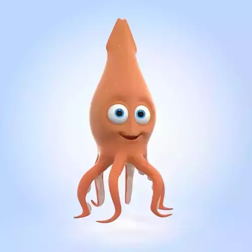 Squid 3D model