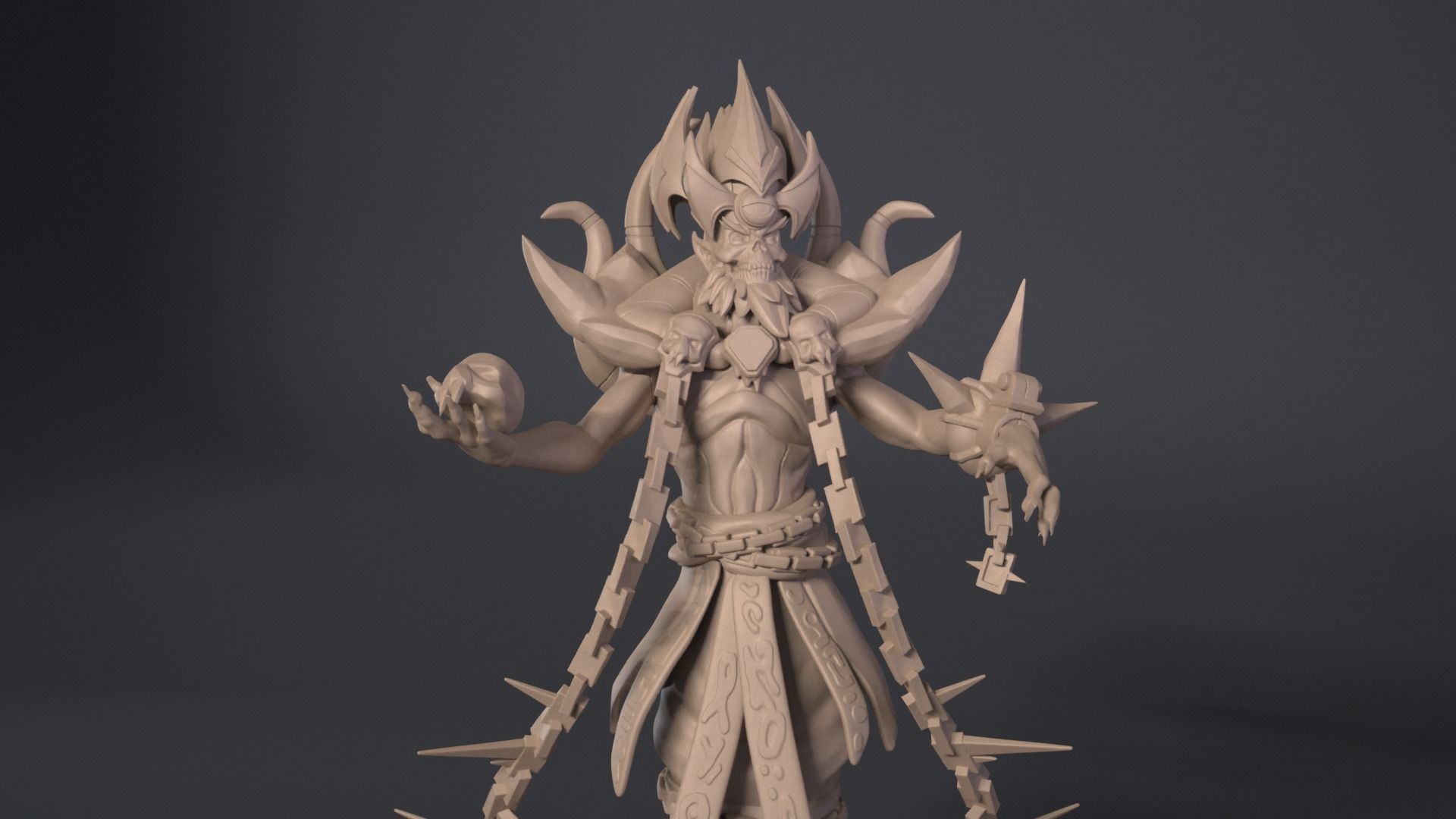 Lich hero 3D print model_4