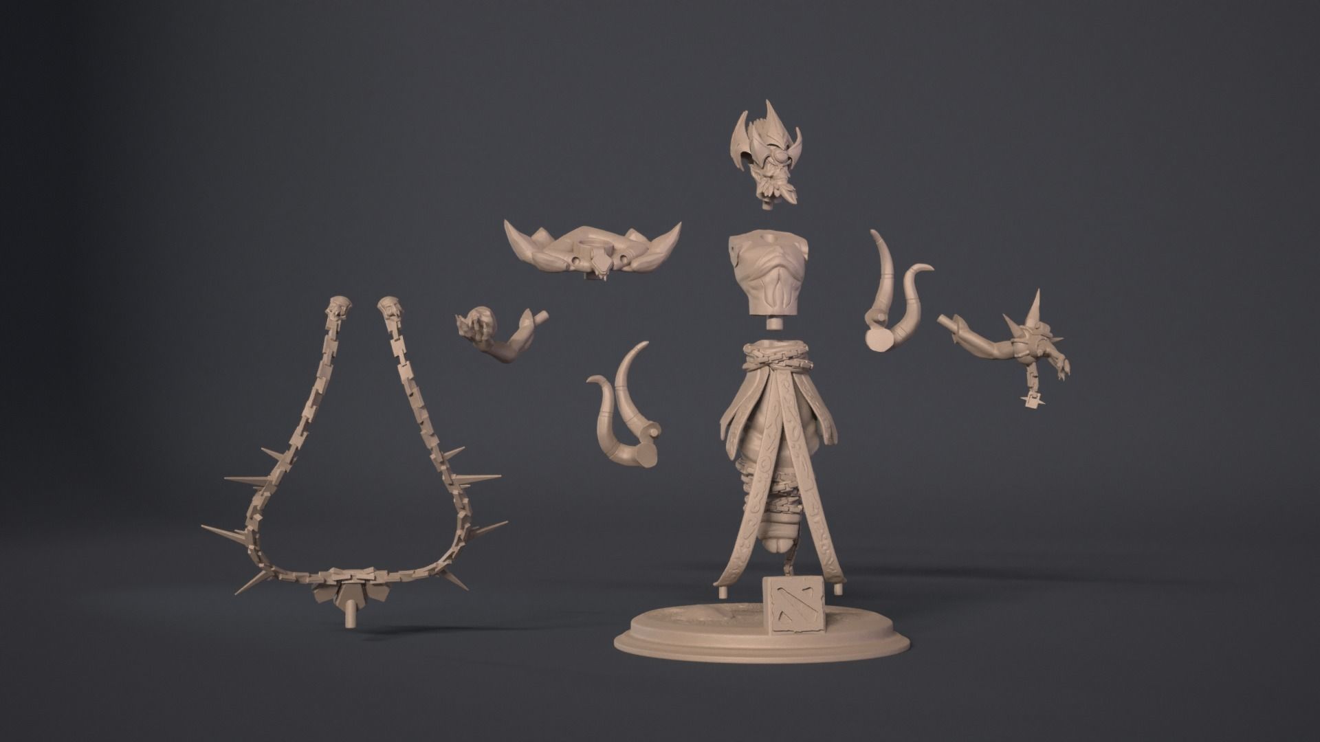 Lich hero 3D print model_5