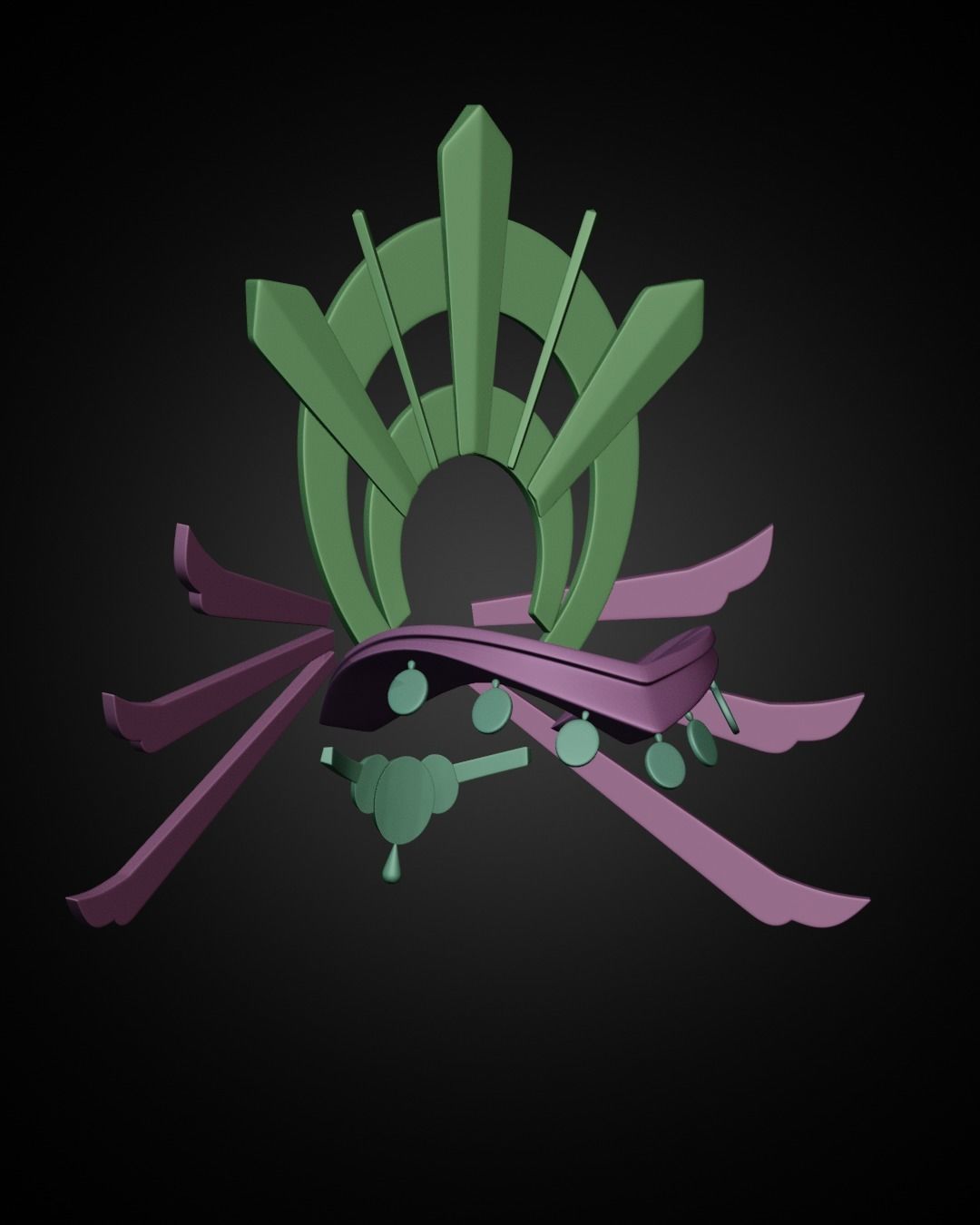 The Legend of Zelda Riju Crown for Cosplay 3D print model_12